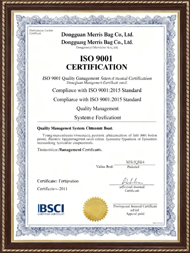 Quality management aligned with ISO 9001 practices