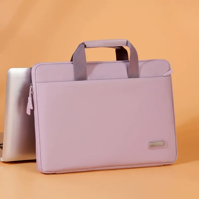 Structured laptop briefcase with top handles