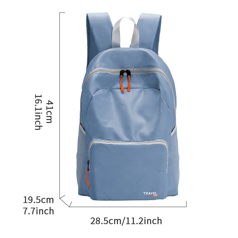 Private label school backpack featuring side mesh pockets and durable zippers.