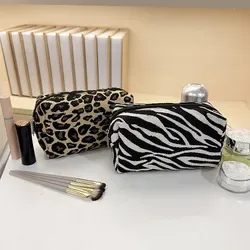 Soft chenille weave with animal-print pattern