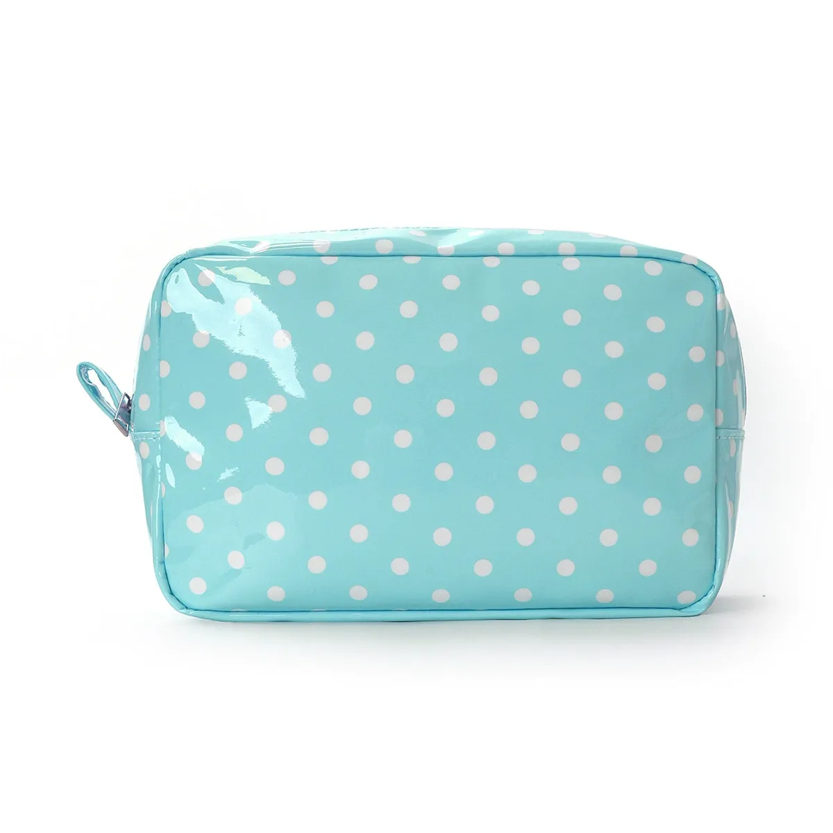 Custom Colorblock Polka Dot Water-Resistant Cosmetic Bag view 6