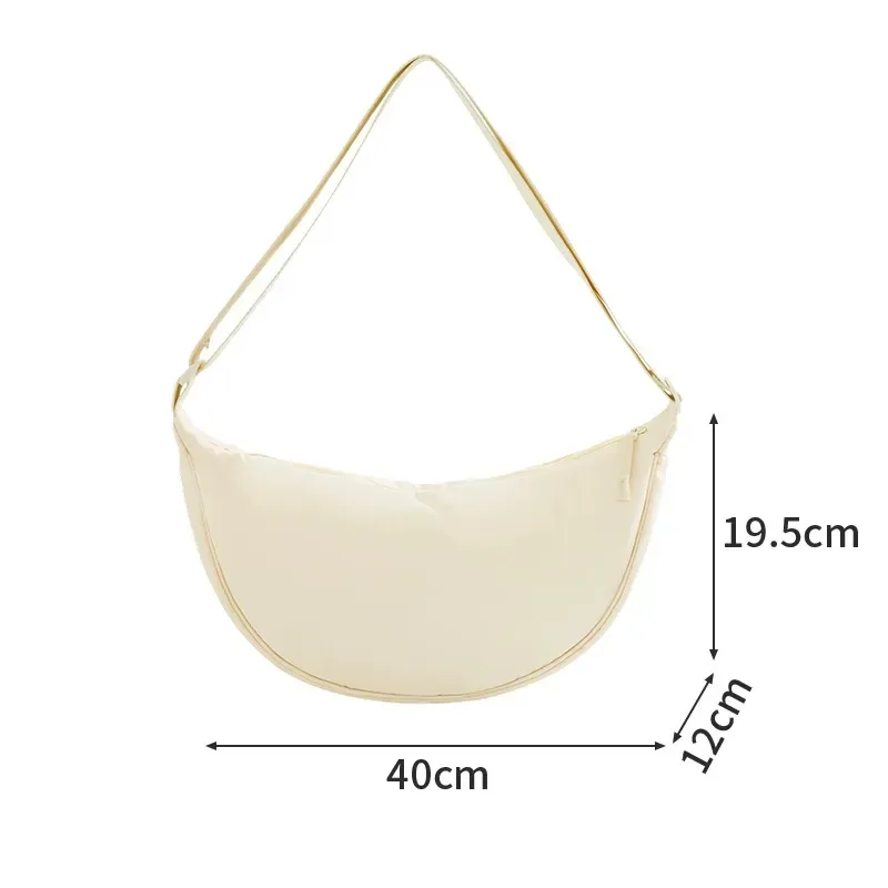 Crescent crossbody bag in pink