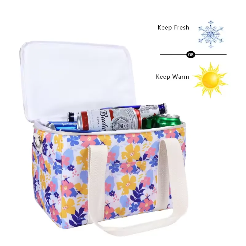 Interior view showing aluminum foil thermal lining and EPE foam insulation layer