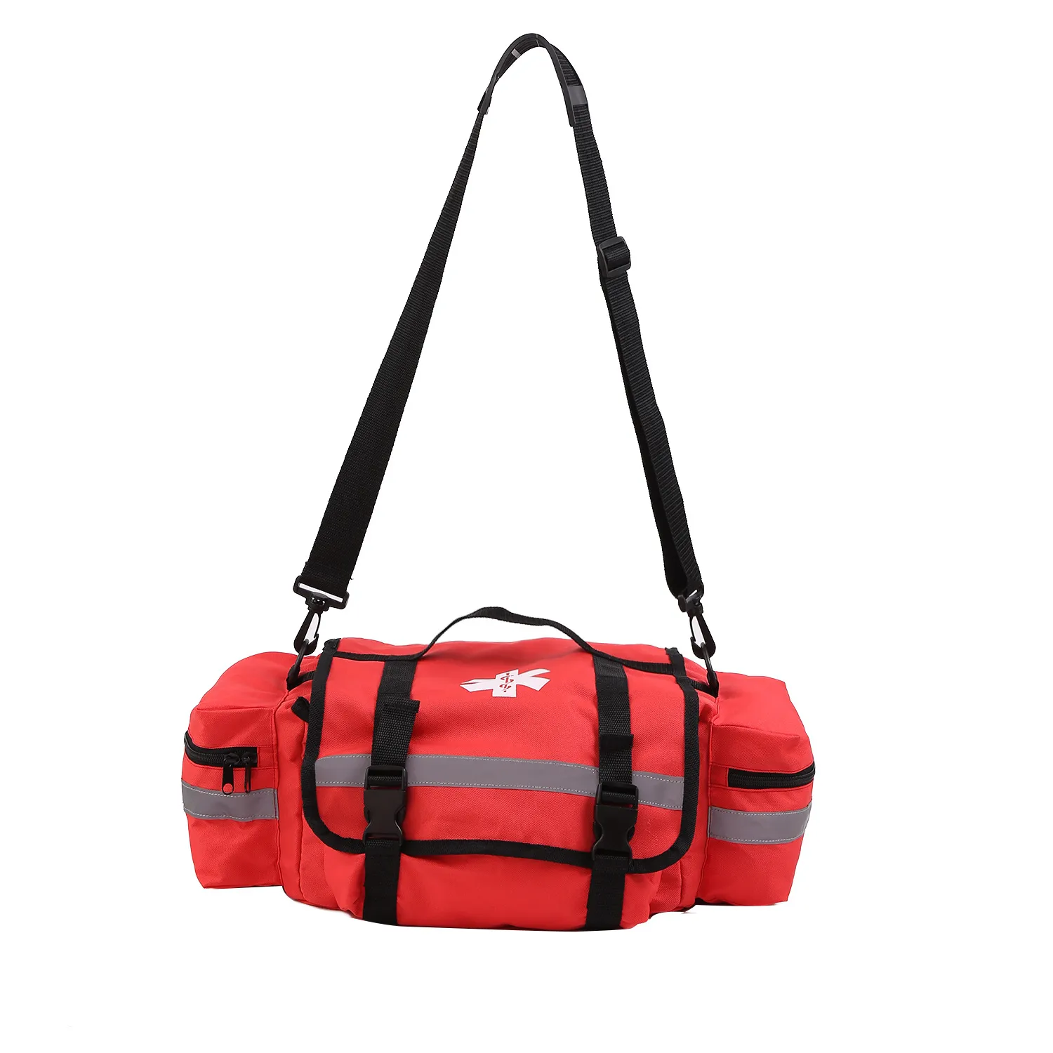 Emergency supply bag with detachable adjustable shoulder strap