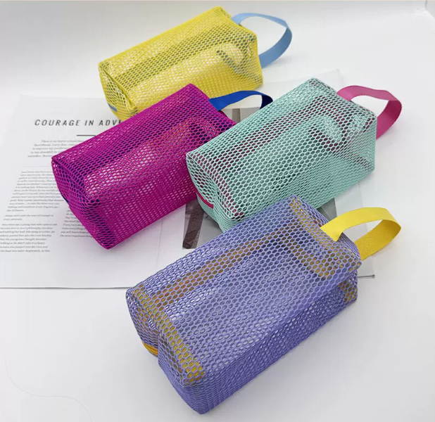 Custom Octagonal Mesh Travel Wash Bag view 1
