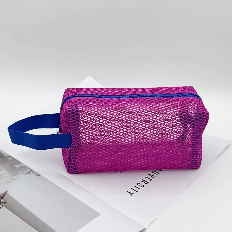 Custom Octagonal Mesh Travel Wash Bag view 4