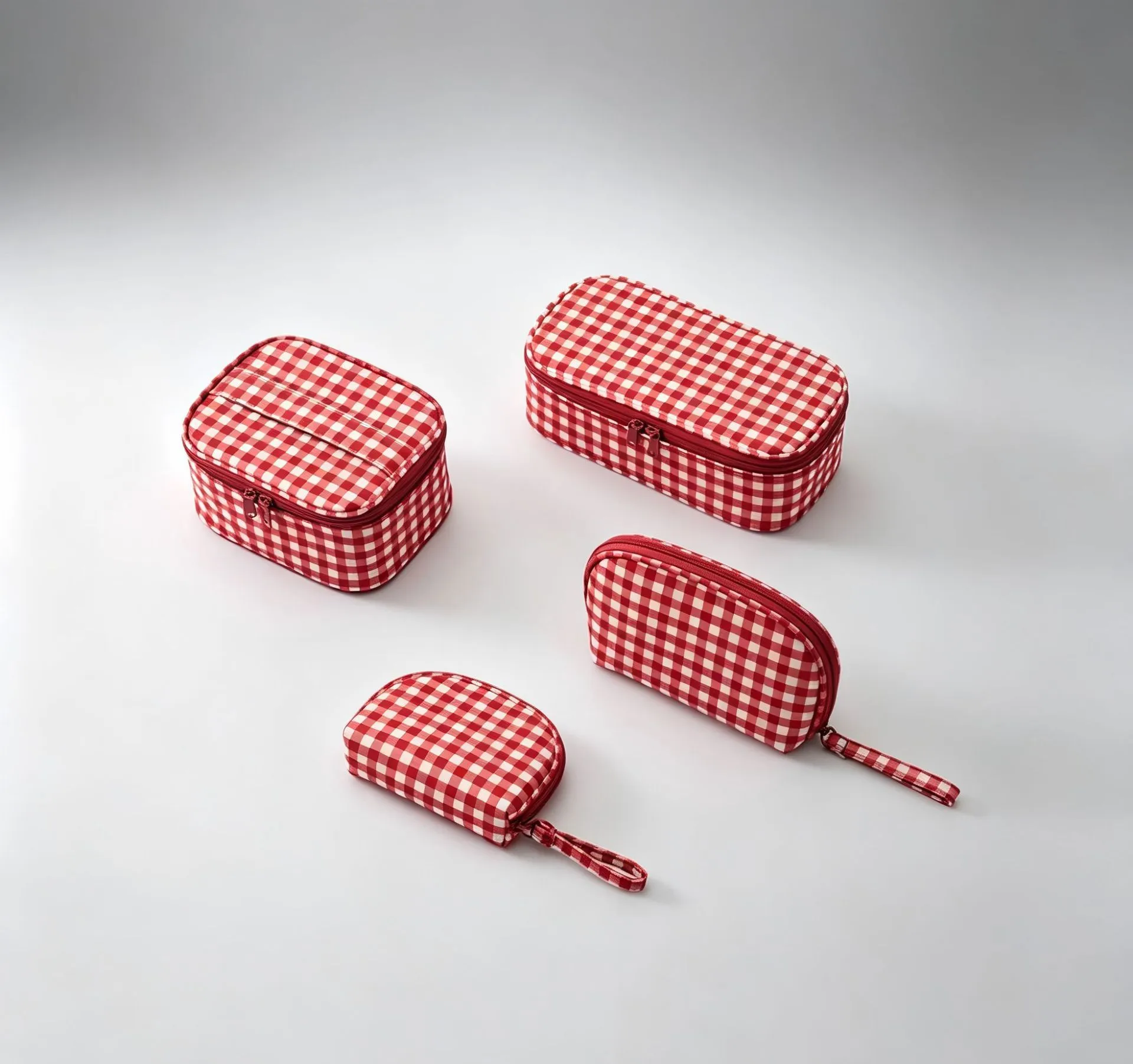 Custom Plaid Mini & Wide-Opening Makeup Pouches view 2