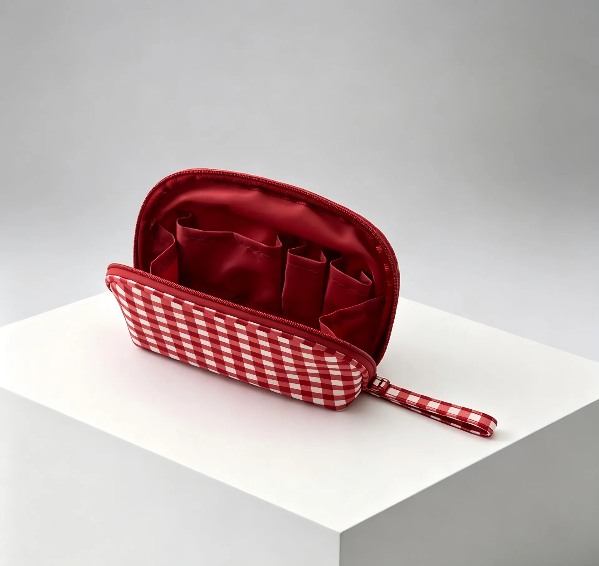Custom Plaid Mini & Wide-Opening Makeup Pouches view 4