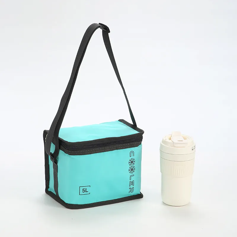 5L custom printed insulated cooler bag with matching travel cup