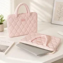 Padded laptop sleeve for 16-inch laptop, zipper closure