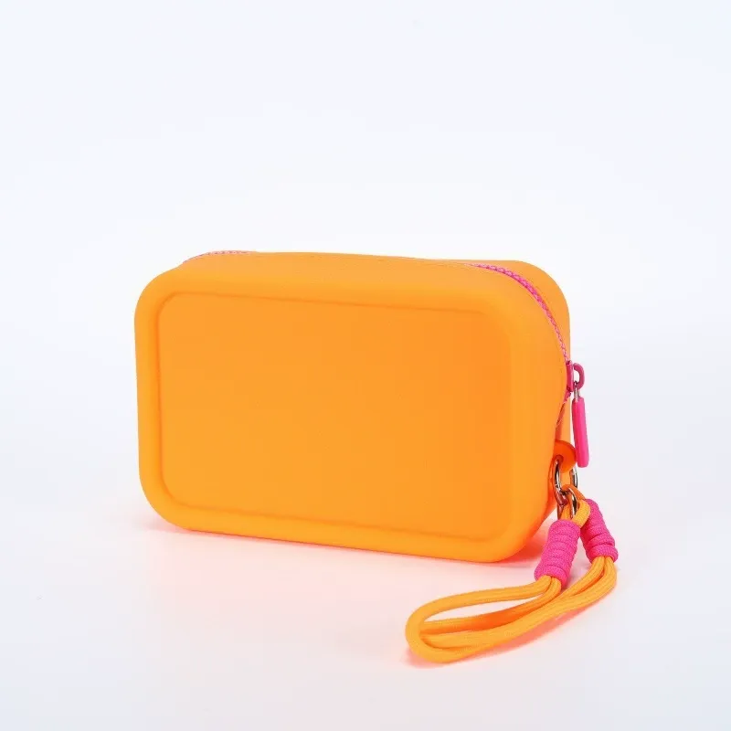 Custom Silicone Washable Travel Cosmetic Pouch view 5