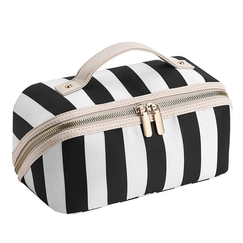 Custom Striped Pillow-Shape Toiletry Bag view 2