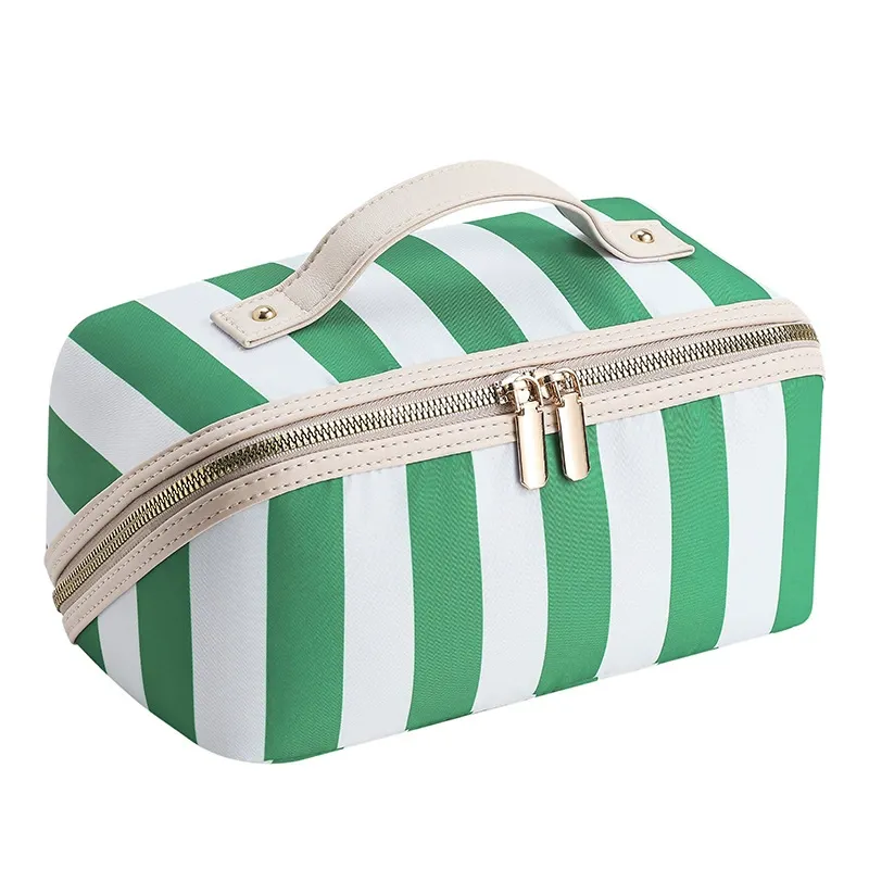 Custom Striped Pillow-Shape Toiletry Bag view 4