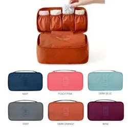 Flat zip pouch for socks and underwear packing