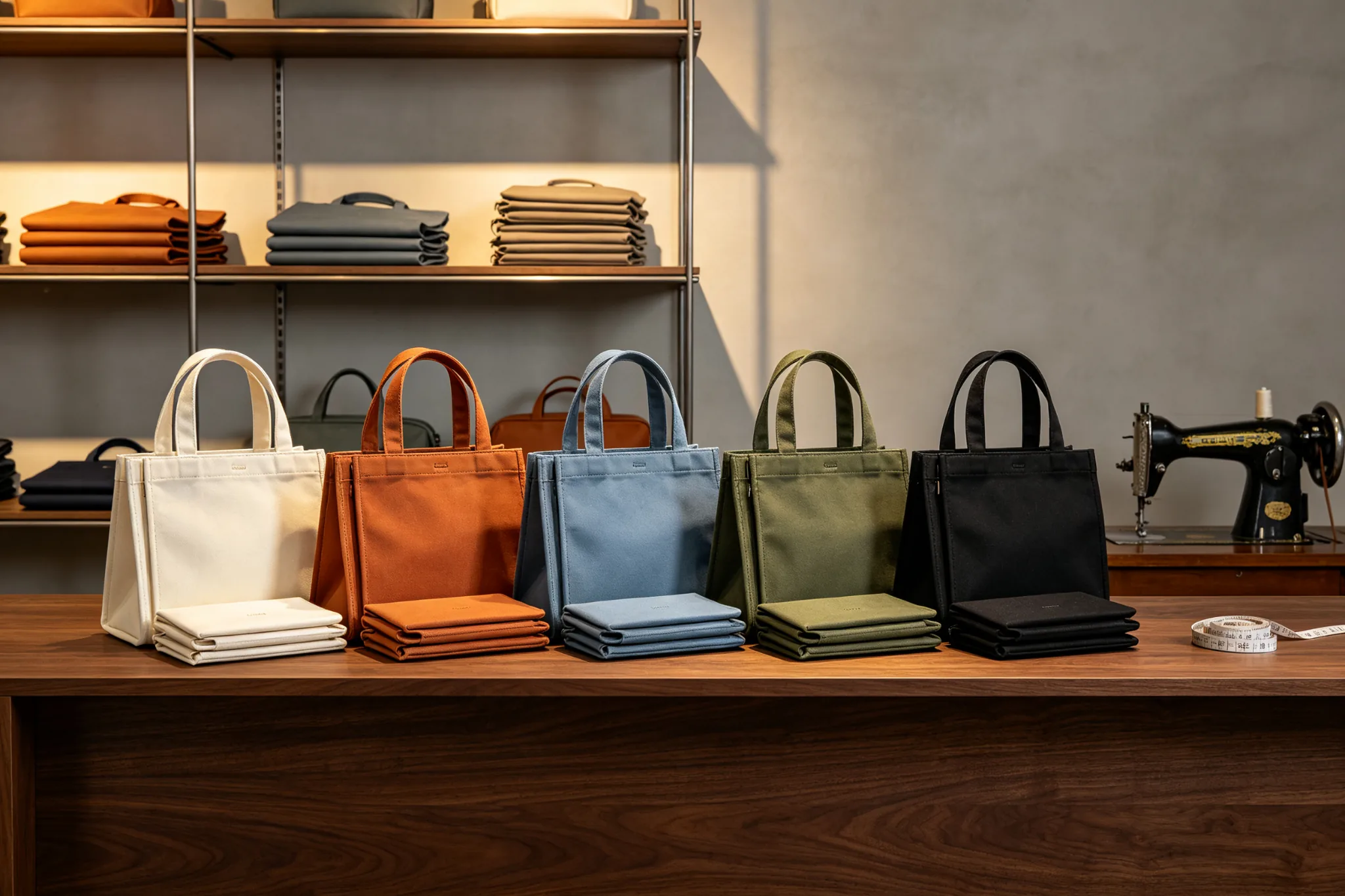 500 MOQ small batch custom bags with flexible color splitting
