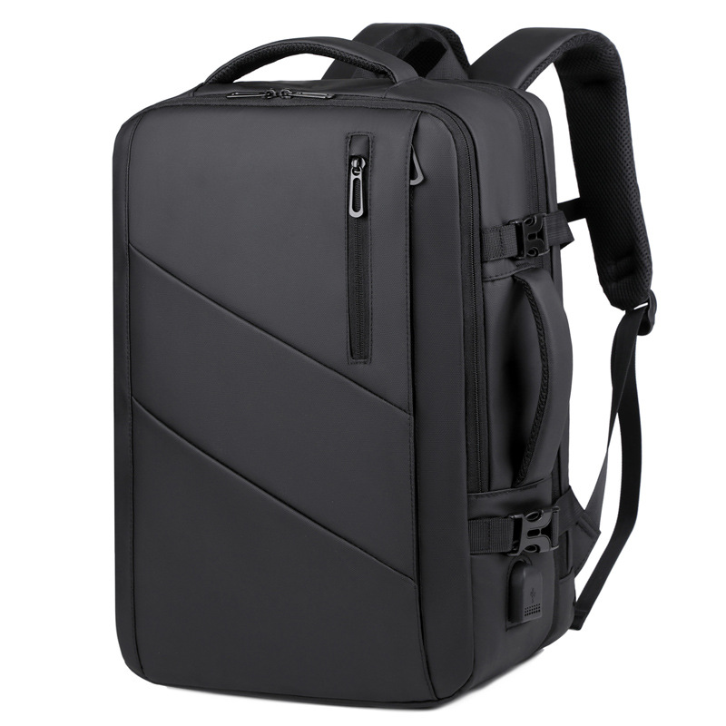 Urban business laptop backpack with USB charging port and 15.6-17 inch device compatibility